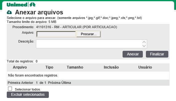 A tela abaixo apresenta uma solicitação que gerou estudo, após o Cooperado clicar em Finalizar e Gerar guia, o que significa que o procedimento solicitado