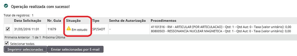 Página 14 de 21 Durante a solicitação de exames poderá