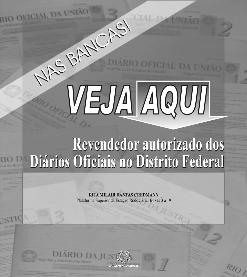 Nº 201, qurt-feir, 20 de outubro de 2010 1 ISSN 1677-7042 147 EXEMPLAR DE ASSINANTE DA IMPRENSA NACIONAL Este documento pode ser verificdo no endereço eletrônico http://www.in.gov.