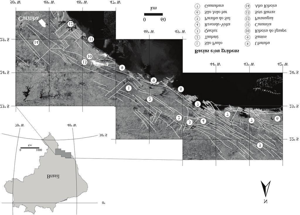 Fábio Macedo de Lima et al. INTRODUÇÃO A Bacia de Curitiba situa-se na porção meridional do Sistema de Riftes Cenozoicos do Sudeste do Brasil (Fig. ).