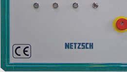 Fornecendo capacidade para controle de processo eficiente com a ajuda de detecção de da energia introduzida, a versão padrão NETZSCH BASE já ultrapassa as funções de segurança exigidas.