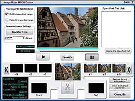 Editando imagens copiadas O que você pode fazer com o ImageMixer MPEG Cutter?