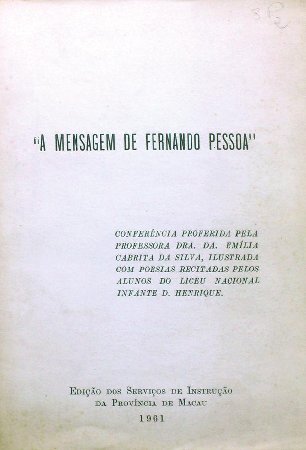 Edição, de 1961, onde se publicaram, provavelmente pela primeira