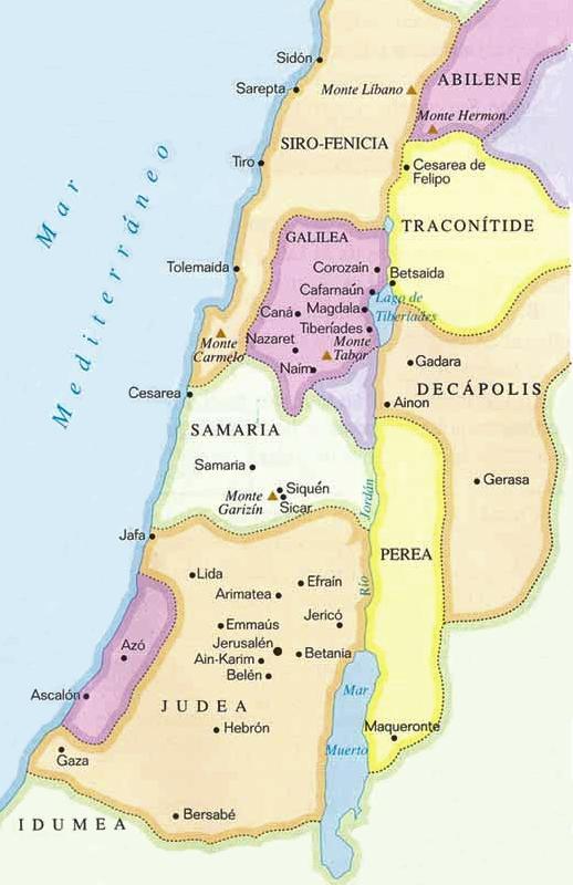 A Samaria Situava-se entre o Mar Mediterrâneo e o