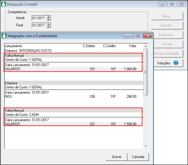 6 GERAR INTEGRAÇÃO 6.1 Acesse o menu PROCESSOS, clique em INTEGRAÇÃO CONTÁBIL; 6.