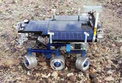 Um exemplo de um sistema robótico autónomo que servirá para explorar um planeta de que