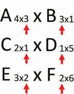 Matriz 3x4 (3 linhas e 4 colunas): 1 