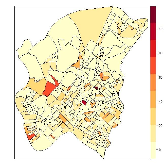 Monitoramento da Dengue Figura 5: Estimador Kernel