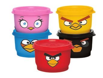 Preço sugerido: R$6,80 Angry Birds vem com tudo para organizar o lanche dos pequenos 4 de a 8