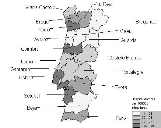 I.3 Equidade geográfica no sistema de saúde português Evidência: Exemplos 11