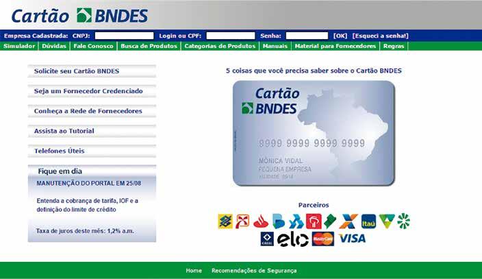 COMO OBTER UM CARTÃO BNDES?