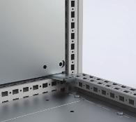 MPH01 Suportes para platina de montagem, MPA Para fi xar platinas de montagem na parte posterior do armário, incluir suportes ajustáveis para reglar a profundidade em