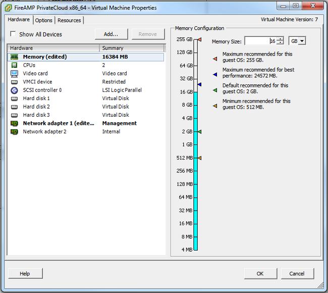 3. Instalação inicial da nuvem privada de FireAMP Após ter configurado os ajustes em