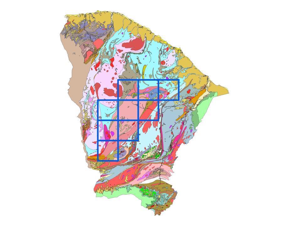 Mapa Geológico do Estada do Ceará - 1:500.