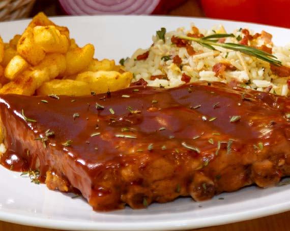 $32,90 SEXTA bbq johnny ribs (half) Nossa famosa pork ribs, feita ao estilo americano,