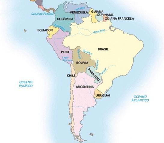 AMÉRICA DO SUL Características Gerais da América do Sul Extensão: 17.850.