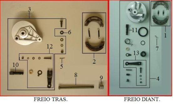 FREIOS 1 958451200030SN SAPATA DO FREIO DIANTEIRO 2 958451200040SN SAPATA DO FREIO TRASEIRO 3 D03426020000SI ESPELHO DO FREIO TRASEIRO 4 D03446030000SI ESPELHO DO FREIO DIANTEIRO 5 94602016000ZBI