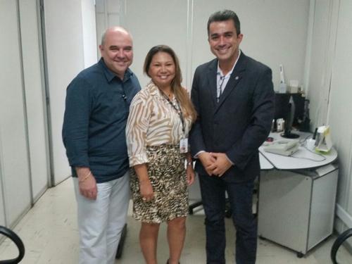 Uma segunda reunião, ocorreu em seguida, desta vez com a direção do Amazon Sat, em que participaram o CEO da Rede Amazônica, Luciano Maia; a Gerente de Negócios, Cibele Vialle; a Gerente Geral de
