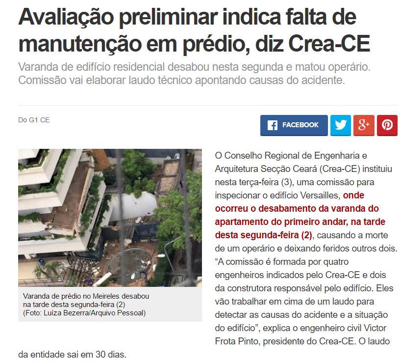 Case colapso de Varanda Troca da impermeabilização da jardineira da varanda Impermeabilização perímetro de 15 m R$ 3.800,00 Troca de plantas R$ 1.