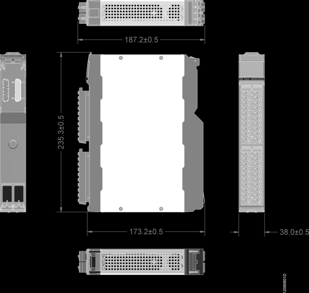 Dimensões Físicas Dimensões em mm. Configuração O módulo foi desenvolvido para ser utilizado com os produtos da. Todos os produtos da são configuráveis no MasterTool Xtorm.