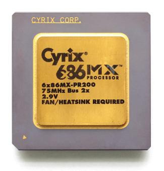 Escola Alcides Maya - Primeiro Módulo Cyrix 6x86MX O 6x86MX foi o concorrente da Cyrix para o MMX da Intel.