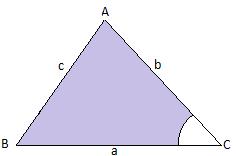3) No triângulo da figura, calcule as medidas b e c. 4) Num triângulo ABC, b = 4 m, c = m e Â = 30º. Calcule a medida a. 5) Calcule a medida c indicada na figura.