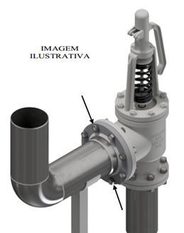 5- Obedecer à direção do fluxo do fluido indicada na seta fixada ao corpo da válvula e descrito na ficha de cálculo da mesma.