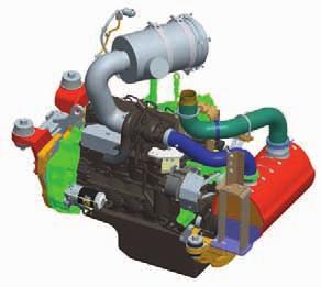 CARACTERÍSTICAS DE PRODUTIVIDADE MOTOR O motor Komatsu SAA6D107E-1 atinge 168 HP (125 kw) a 2.200 rpm.