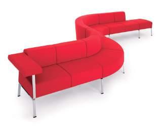 ONNEX s inúmeras possibilidades de arranjo dos assentos onnex fazem com que este sofá estilo lounge possa ter o tamanho e a forma que desejar, proporcionando mobilidade para as áreas de espera.