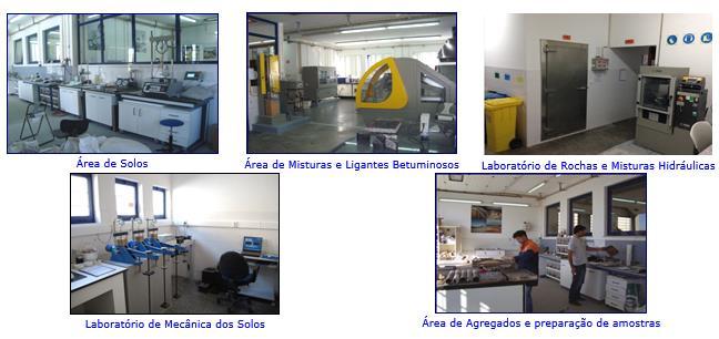 Áreas Laboratoriais O LABC dispõe de