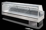 Expositor Refrigerado Vertical com Portas. Unidades condensadoras acopladas. Portas com vidro duplo aquecido incondensável. Iluminação interna em LEDs.