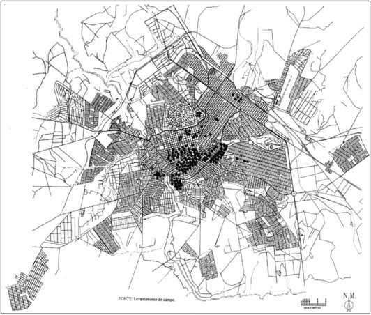 (1998) Figura 17 Localização dos Edifícios