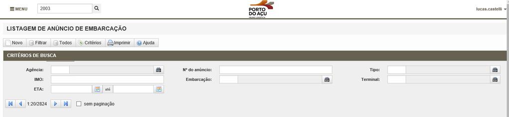 Figura 6 - Painel de controle - Aba pendências Ao acessar uma mensagem de pendência, o usuário será redirecionado para a tela onde o registro com pendência será detalhado. 4. Uso Geral 4.1.