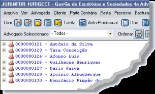 relacionada com nenhum cliente (tipicamente, o registo de uma parte contrária por parte de um departamento jurídico de uma sociedade), a parte contrária deverá ser registada directamente ao primeiro