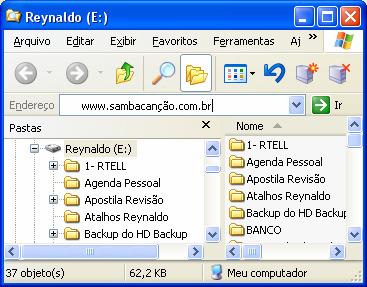 Windows Explorer. b) Não será possível a navegação pois o Windows Explorer não permite o acesso à Internet.