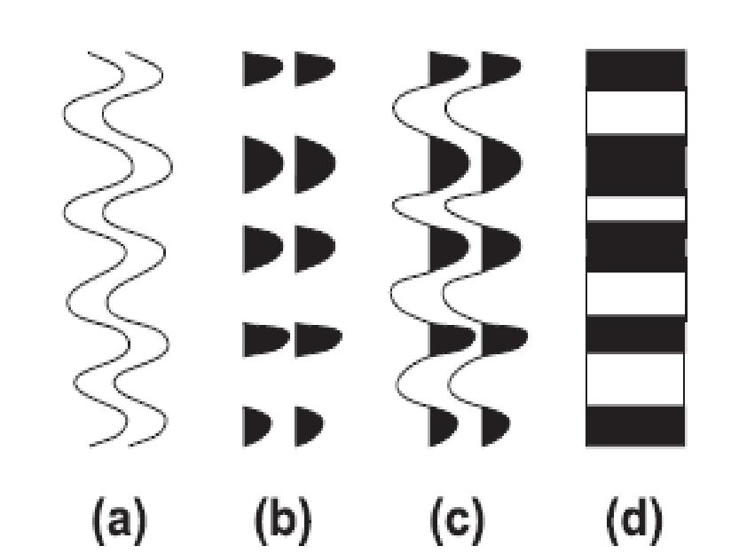 Os sismogramas obtidos com radargramas normalmente utilizam essa opção de representação do traço. Figura 2.6: Screenshot das opções de visualização. Figura 2.7: Tipos em detalhe. A figura 2.