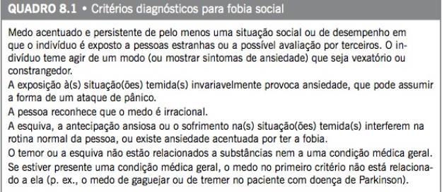 que esse ni vel de ansiedade por falar em pu blico e anormal, mas na o consegue dominar seu medo. Essa situac a o e compati vel com fobia social.