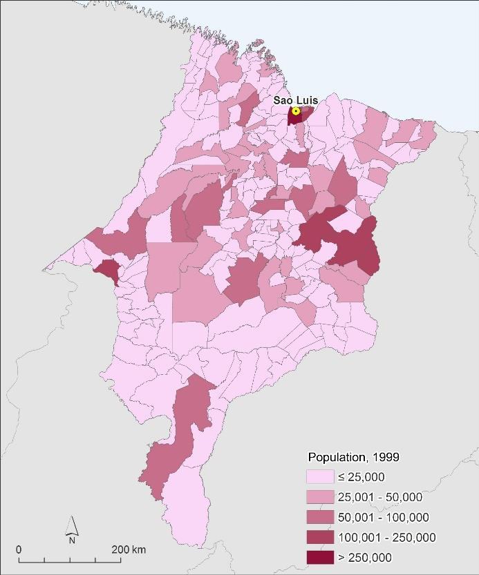 PIB, População