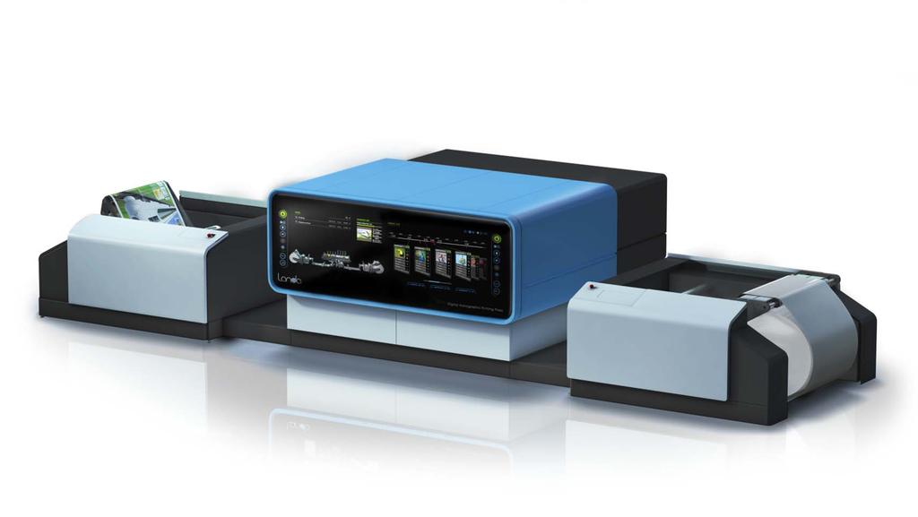 Impressoras Landa Landa W10 Nanographic Printing Press Formato: 1020 mm de largura Velocidade: 200