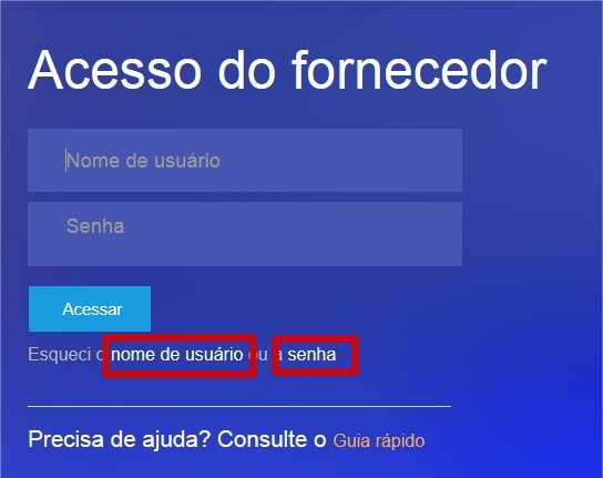 Coloque seu endereço de e-mail utilizado no