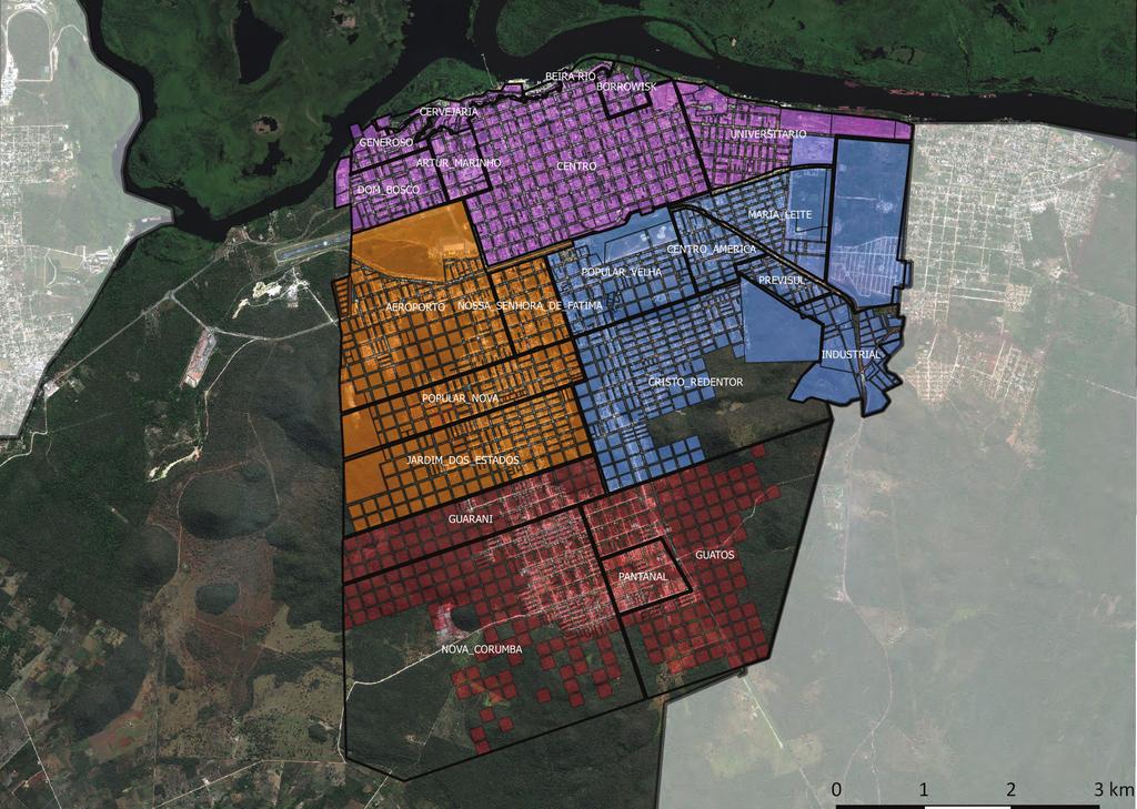 MUNICÍPIO DE CORUMBÁ Rio Paragu ai BOLÍVIA MUNICÍPIO DE LADÁRIO Setores de Mobilização -