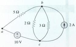 1 2 Laço Qualquer caminho fechado em um circuito onde não se passa mais de uma vez pelo mesmo nó. Circuito com três nós : a,b e c.