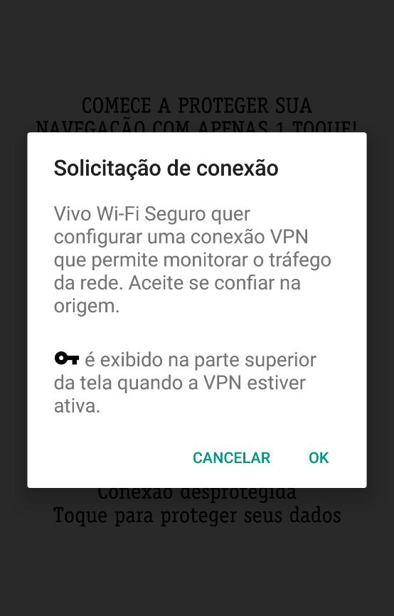 Manual do Usuário Vivo Sync 5 Utilizar o Vivo Wi-fi Seguro O Vivo Wi-Fi Seguro protege a sua privacidade durante o uso em redes públicas e acima de tudo, permite que acesse suas redes sociais, seus