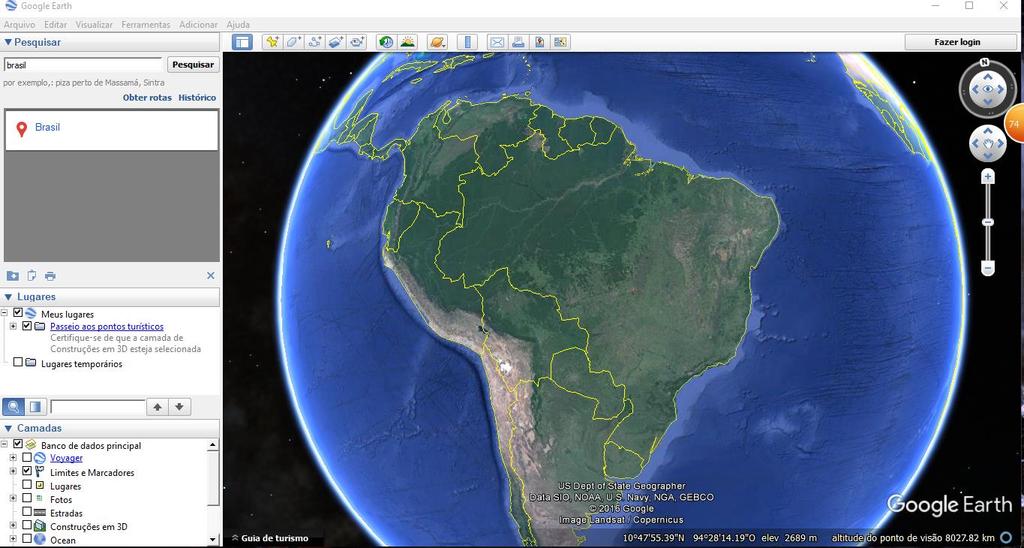 Figura 79 Atlas Brasileiro de Energia Solar Fonte: PEREIRA et al, 2006 As coordenadas geográficas de latitude e longitude podem ser obtidas com auxílio do
