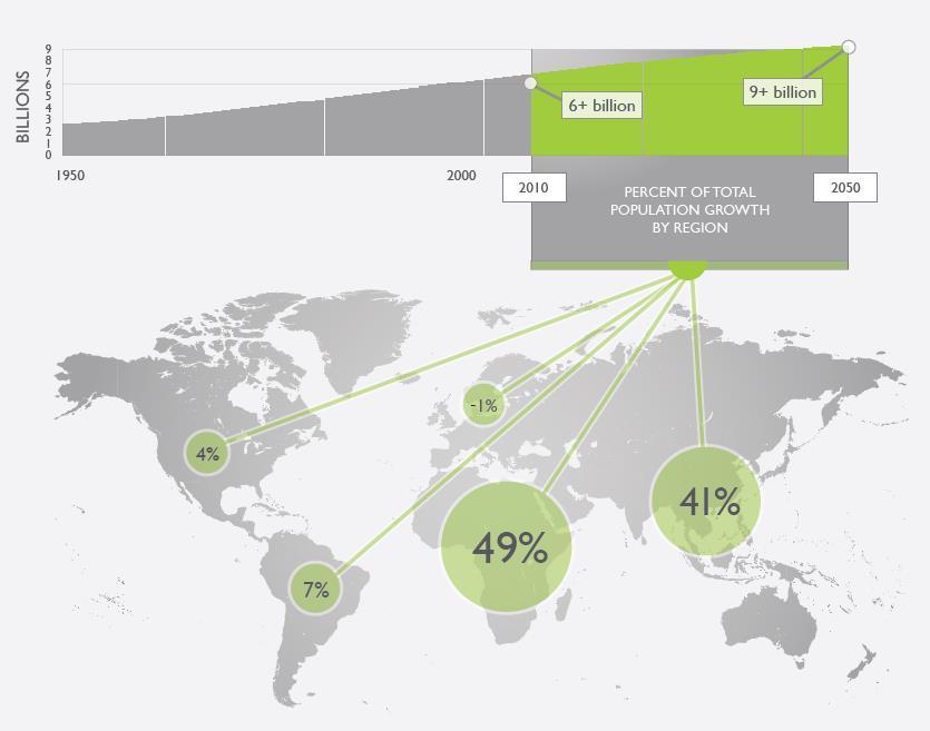 Crescimento Populacional Mundial Assimetrias no crescimento