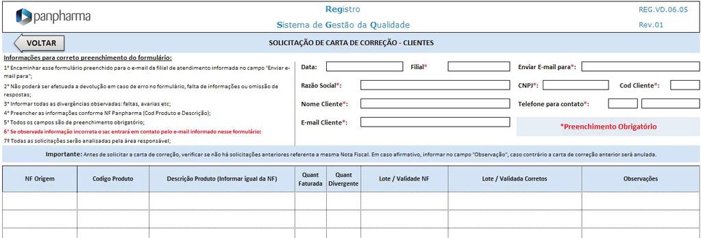 Solicitação de devolução de mercadorias A. B. 3. Como receber meu crédito pelos itens devolvidos?