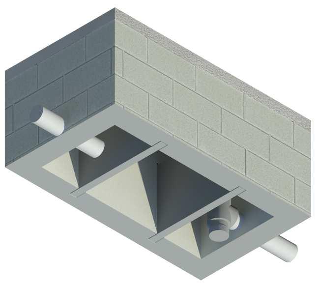 Figura 03: Disposição das câmara de retenção de óleos.