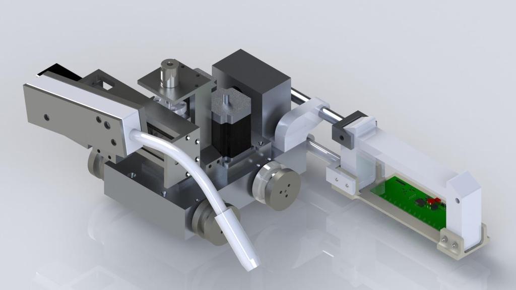 Imagem renderizada da nova versão robô de solda completo, gerado no software SolidWorks Conclusão A soldagem, hoje, está entre os principais métodos de