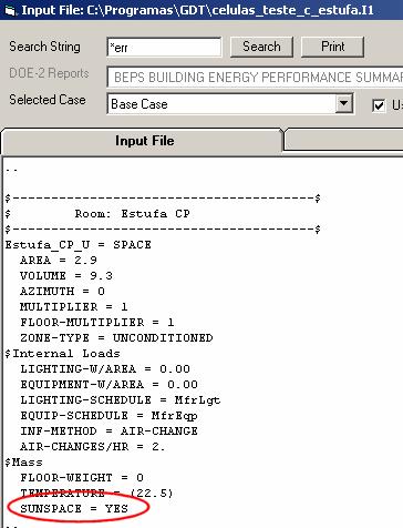 Análise do Comportamento Térmico de Construções não Convencionais através de Simulação em VisualDOE Depois de executar a simulação é criado um ficheiro input o qual é utilizado pelo motor do DOE-2.1E.