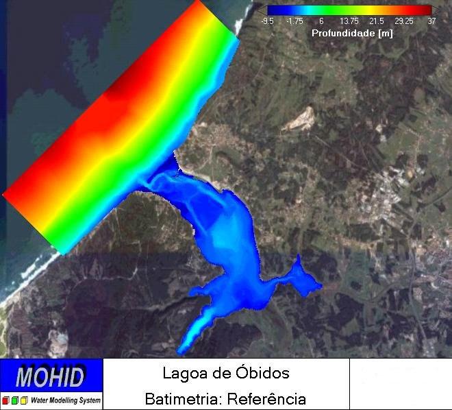 O modelo implementado para a Lagoa de Óbidos permite usar uma filosofia de modelos encaixados (Figura 4).